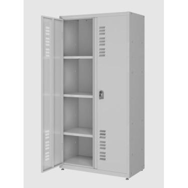 Imagem de Armario em aço 02 portas am 408f smart 3prat 1600 x 800 x 400 cinza sm