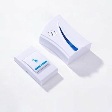Imagem de Campainha sem Fio, com Alcance de Ate 15m com Bateria, 10 * 10 * 1cm(interfone azul)
