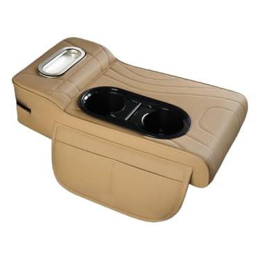 Imagem de Capa Para O Console Central Do Automóvel | Almofadas de Couro para Descanso de Braço com Reforço,Capa com Almofada e Armazenamento para Apoio de Braço de,Para SUV, RV, Caminhão, Sedã, Automóvel