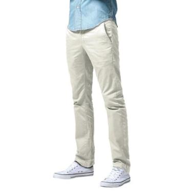 Imagem de Pantalones Casual para Hombre de Corte Recto y Ajuste Slim, Color Alba