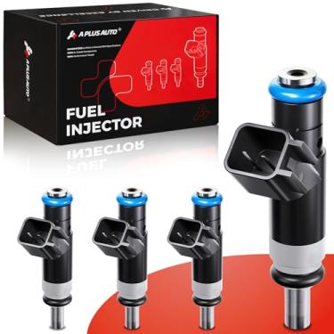 Imagem de A Plus Auto Conjunto de 4 injetores de combustível com 4 furos, compatível com Jeep Compass 2007-2017, Patriot 2007-2017, Dodge Caliber 2007-2012, Journey 2009-2015, Avenger Chrysler 200 Sebring-2.0L