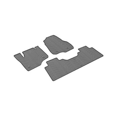 Imagem de Ford F-250/350/450/550 Super Duty - Tripulação/cabine estendida 2017-2021 Tapetes de borracha personalizados compatíveis com todos os climas da GledringUSA para (piso de carpete) - sem necessidade de