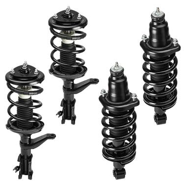 Imagem de Conjunto de amortecedor dianteiro e traseiro com mola de bobina compatível com Honda Element 2.4L 2003-2011, substitui 171101L 171101R 172135 172136, esquerda e direita, 2 peças