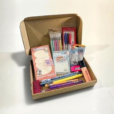 Imagem de Box Surpresa Papelaria Volta Às Aulas Itens Sortidos P/M/G 12/22/32 IT