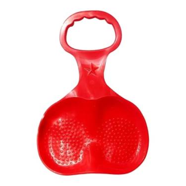 Imagem de Aymzbd Trenó de Neve, Prancha de Trenó, Tobogã, Deslizador, Material PE com Alça, Leve E Portátil, Adequado para Adultos E Crianças, Diversão Ao Ar Livre, Pr, Vermelho