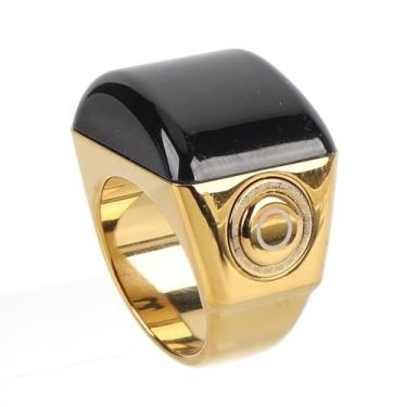 Imagem de Tnfeeon Anel Aura, Anel Inteligente Resistente de Liga de Zinco IP67 Conectado a um Contador de Aplicativo Móvel, Lembretes de 5 Temporizadores para Atividades Femininas e Masculinas (22MM)