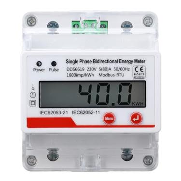Imagem de FTVOGUE Medidor de Energia Digital Multifuncional Com Display LCD RS485 Medidor de Energia Bidirecional Monofásico para Aplicações de Energia Renovável de Armazenamento de Bateria Solar