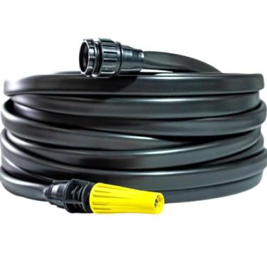 Imagem de Mangueira Antitorção 50M Reforçada, Preta Resistente para Jardim e Irrigação(25 METROS)