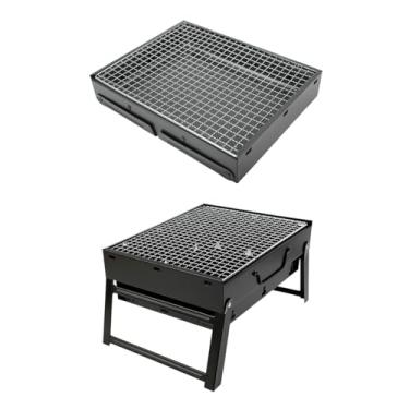 Imagem de Mini Churrasqueira Portatil Dobravel Para Apartamento Camping Maleta Churrasco 44x29cm