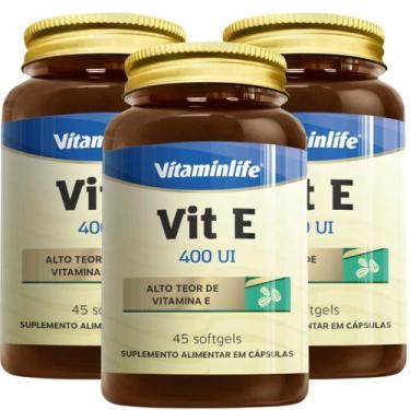Imagem de Vitamina E 400ui Óleo de Girassol Alto Teor Diversas Quantidades 45 Cá