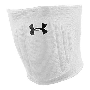 Imagem de Joelheira Under Armour unissex Armour, White (100)/Black, Small/Medium