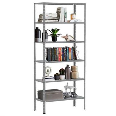 Imagem de Estante De Aço Para Sala Loja Livros Escritório Quarto Estoque 6 Bande