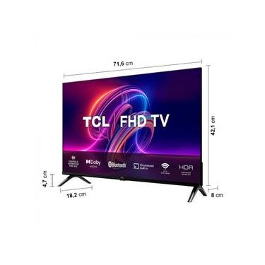 Imagem de Smart TV LED 32" Full HD TCL S5400AF com Android TV, Wi-Fi, Bluetooth, Controle Remoto com Comando de Voz, Google Assistente e Chromecast integrado
