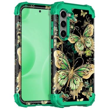 Imagem de Casetego Capa para Galaxy S23 5G, brilham no escuro, três camadas, resistente, à prova de choque, proteção total, policarbonato rígido + capa amortecedora de TPU macio para Samsung Galaxy S23 de 6,1