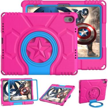 Imagem de DICEKOO Capa infantil para iPad 11ª/10ª geração de 10,9 polegadas, versão 2025/2022, com protetor de tela integrado, durável, à prova de impacto, com suporte, capa infantil para Apple iPad 10 Gen 10