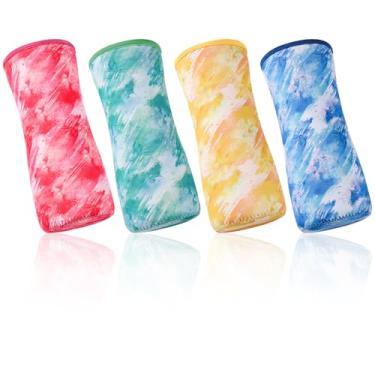 Imagem de 4 peças de manga de 623 g para garrafa de água Cirkul, capa de neoprene para garrafa de água de 623 g, protetor térmico para manter acessórios de temperatura (versão borrada de quatro cores)