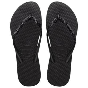Imagem de Chinelo Havaianas Slim Glitter II Feminino Preto-Feminino
