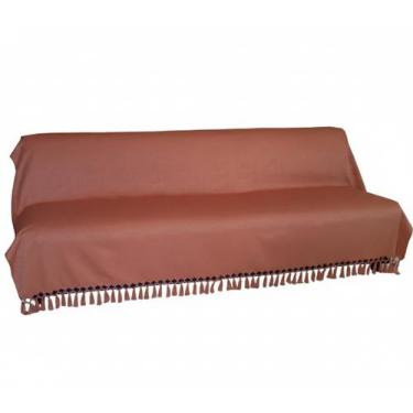 Imagem de Manta Xale Sofa Gigante Jacquard Mesclado Terracota 2,80x1,80 reversív