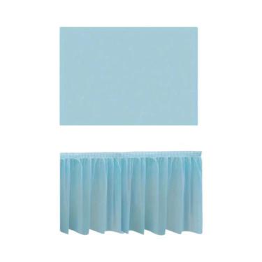 Imagem de Conjunto De Toalhas De Mesa Descartáveis Em Cor Sólida 2 Peças Cobertu