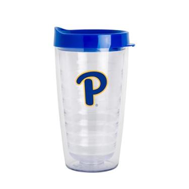Imagem de Logo Brands Copo transparente de parede dupla NCAA Pittsburgh Panthers de 473 ml – Serve na maioria dos porta-copos, feito nos EUA, tampa resistente a derramamentos, livre de BPA – ótimo para uso