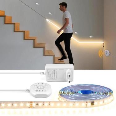 Imagem de Luz LED Com Sensor De Movimento PIR Para Escadas, Fita Endereçável WS2