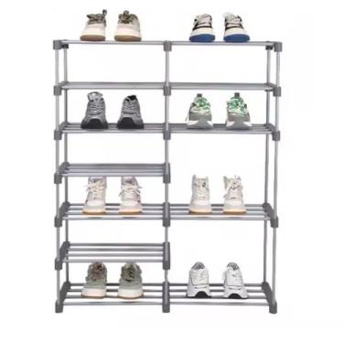 Imagem de SAPATEIRA GRANDE 30 PARES ORGANIZADOR QUARTO 12 PLATELEIRAS ORGANIZADOR 60 TENIS SAPATOS ESTANTE MULTIUSO BRINQUEDOS