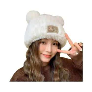 Imagem de Gorro De Lã Tricotado Com Orelhas De Gato, Bonito E Popular Para O Inv