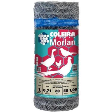 Imagem de Tela Coleira Branca para Pinteiro 1 x 22 x 1,00m 50m - Morlan