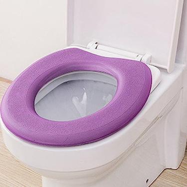 Imagem de Assento de Vaso Sanitário Alongado com Tampa Treinamento para Ir ao Banheiro Integrado Fechamento Devagar Fácil Instalar PP Design Ergonômico