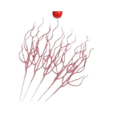 Imagem de Buquê De Ramos Artificiais De Natal 5 Peças Plantas Falsas Decoração P