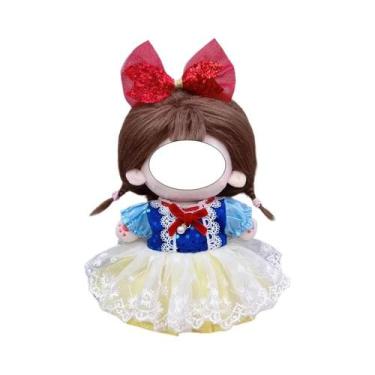 Imagem de Roupas De Boneca De Algodão De 20cm, Vestido Vintage Lolita Fofo Para 
