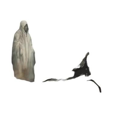 Imagem de Pintura Em Tela De Arte Gótica Sombria: Palhaço, Fantasma, Boneca E Br