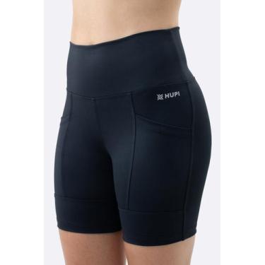 Imagem de Bermuda Fitness Feminina HUPI Diversit Preto, G, Preto