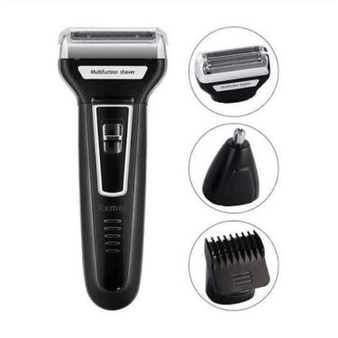 Imagem de Maquina de Cortar Cabelo Barbeador Aparador 3 em 1 Eletrico Beleza