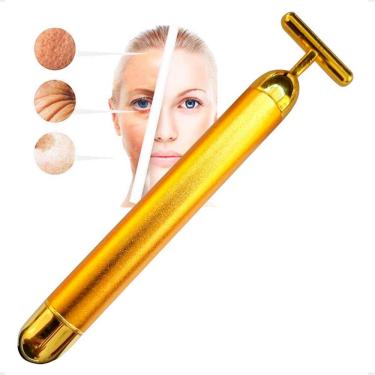 Imagem de Massageador Facial Dourado Energy Antirruga Rejuvenescimento