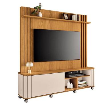 Imagem de Estante Home Theater Trinus Cinamomo Off White - Hb Móveis
