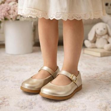 Imagem de Sapatilha Infantil Boneca com Fivela Confortável Casual Festa Escola M