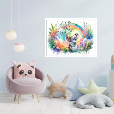 Imagem de Quadro Decorativo Coala Aquarela - 50X70Cm