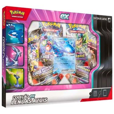 Imagem de Pokémon Coleção Lendas Azuis Kyogre Xerneas Dialga Copag