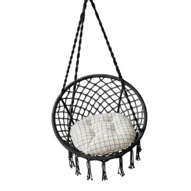 Imagem de Cadeira Rede Suspensa Balanço Almofada Confortavel Sacada Varanda Jardim Quintal Casa Area Lazer Decoraçao