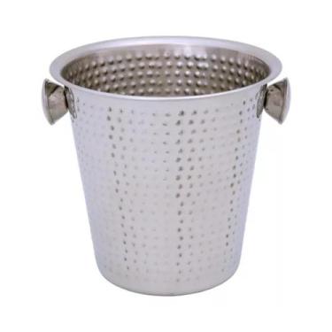 Imagem de Balde De Gelo Inox Martelado 4,5l Bebidas Mimo Style, Martelado