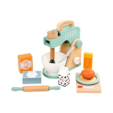 Imagem de Conjunto De Chá De Madeira Para Meninas, Brinquedo De Cozinha Para Cri