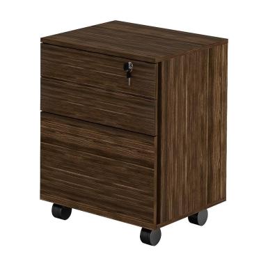 Imagem de Gaveteiro 3 Gavetas Com Rodízios Me4148 Nogal