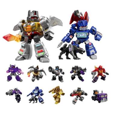 Imagem de Boneco Transformers Galaxy Defender Robôs Optimus Prime e Megatron Mod
