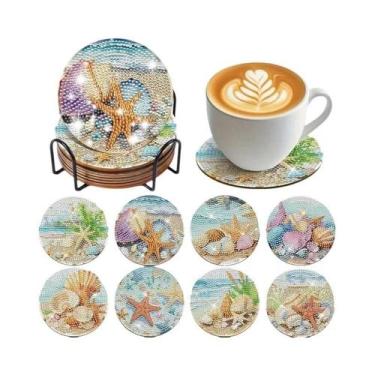 Imagem de Kit De Pintura De Diamantes DIY Oceano Para Iniciantes Adultos - 8 Peç