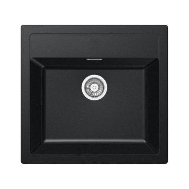 Imagem de Cuba Única de Sobrepor 56x53x20cm Sirius 610 Tectonite Carbono Franke