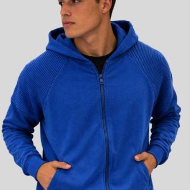 Imagem de Jaqueta Masculina de Moletom com Capuz Zíper e Bolsos Laterais Manga Longa Malwee-Masculino