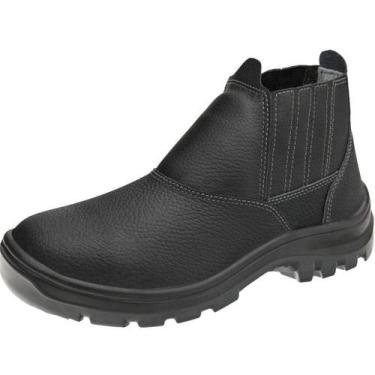 Imagem de Botina Segurança Vulcaflex Bico Plástico Marluvas Obra Serviços Gerais