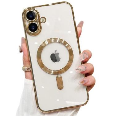 Imagem de Capa Capinha Protetora Magsafe de Silicone com Proteção na Lente para 