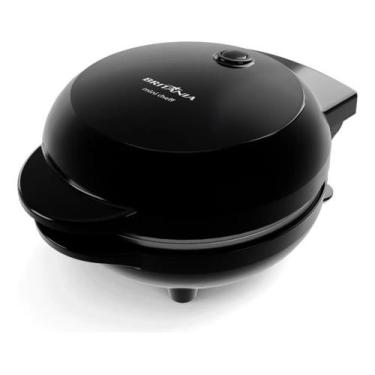 Imagem de Mini Máquina de Waffle BWM01A 550W com Chapas Antiaderentes Preta Brit
